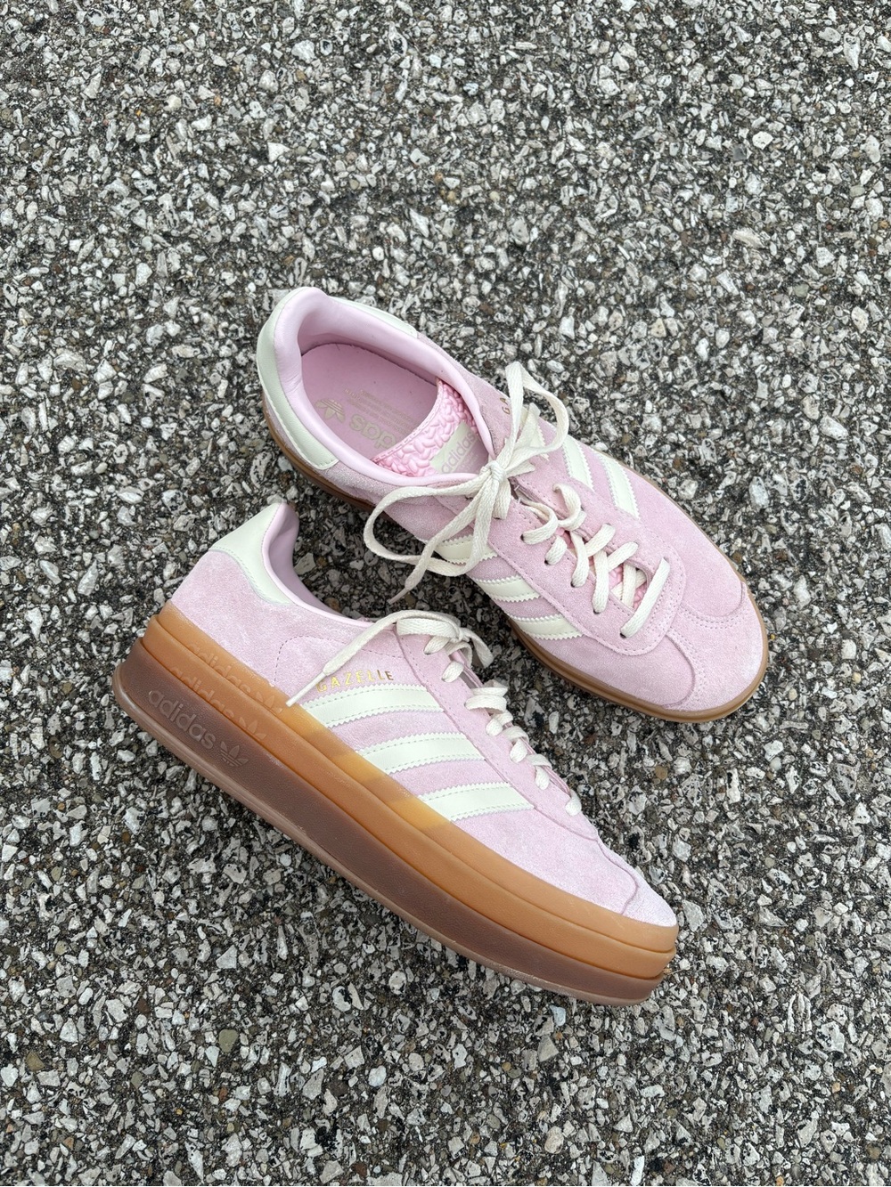 Adidas Women's Pink Gazelle Platform Sneakers Size 9